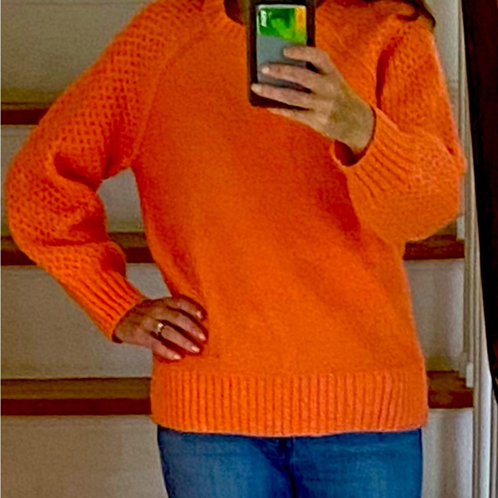 J Crew, Small, salmon wool sweater
